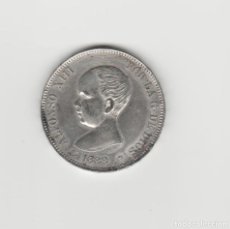 Monedas de España: ALFONSO XIII- 5 PESETAS-1888-MPM/ EBC. Lote 153925814