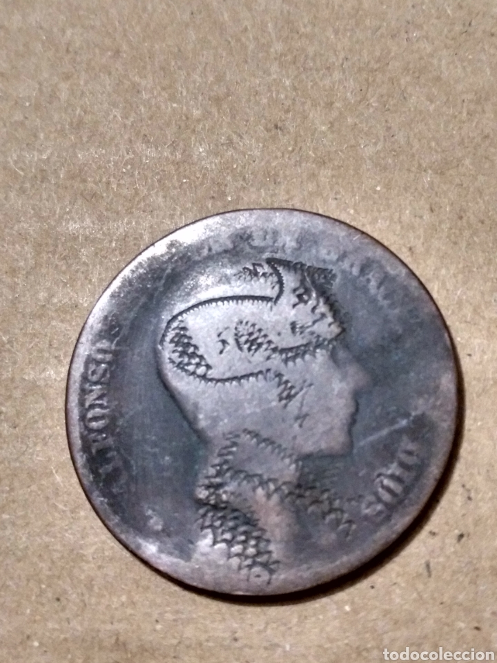 Münzen von Spanien: X- 10 CÉNTIMOS DE ALFONSO XII CON CASCO HECHO A BURIL MUY CURIOSA