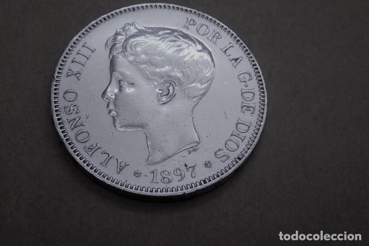 Moneda De Plata 5 Pesetas De 18971897 Sgv Sold At - 