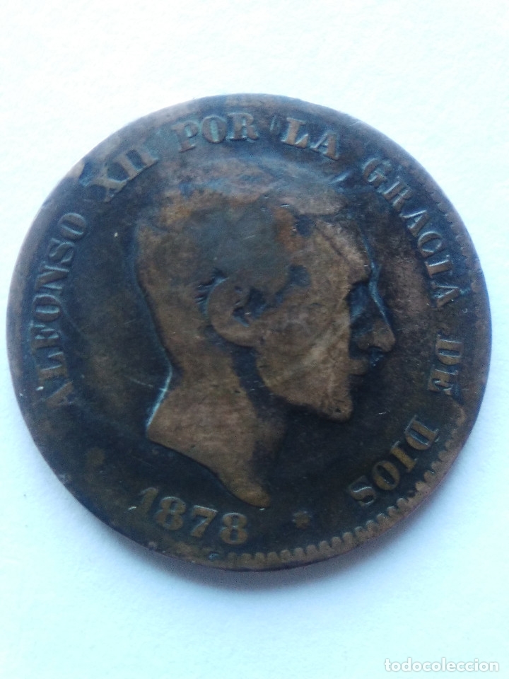 Monedas de Espa&ntilde;a: Monedas 10 cts 1878, Alfonso XII - Foto 1