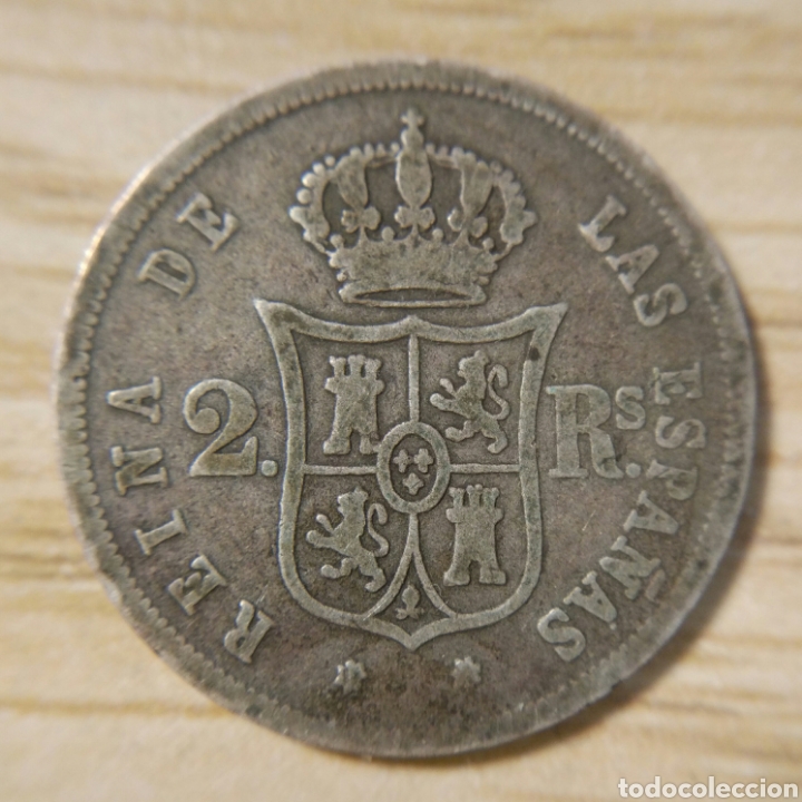 Monedas de Espa&ntilde;a: 2 Reales 1864 Sevilla - Foto 1