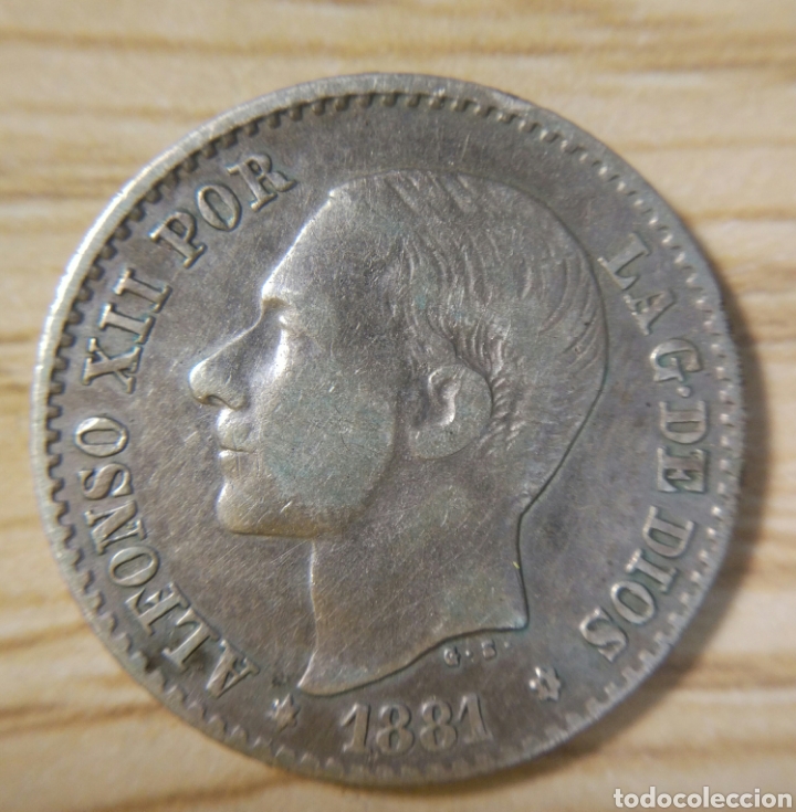 Monedas de Espa&ntilde;a: 50 c&eacute;ntimos 1881 Madrid MS - Foto 1