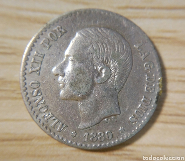 Monedas de Espa&ntilde;a: 50 cent&iacute;mos 1880 Madrid MS - Foto 1