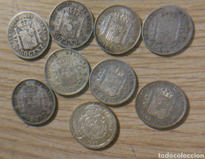 Monedas de Espa&ntilde;a: Colecci&oacute;n 50 cent&iacute;mos Alfonso XIII - Foto 7