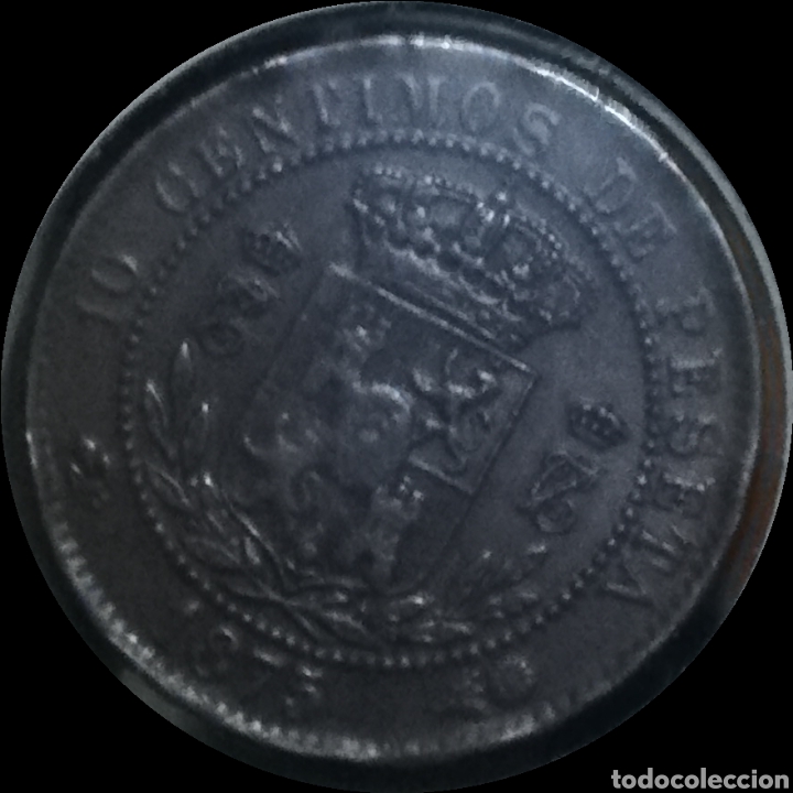 Monedas de Espa&ntilde;a: 10 c&eacute;ntimos Carlos VII - Foto 2
