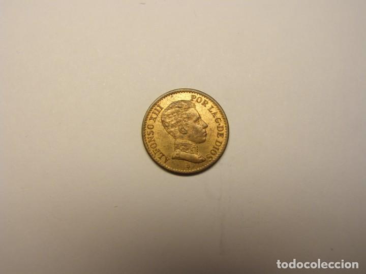 Monedas de Espa&ntilde;a: Moneda de 1 c&eacute;ntimo, Alfonso XIII, a&ntilde;o 1906. - Foto 2