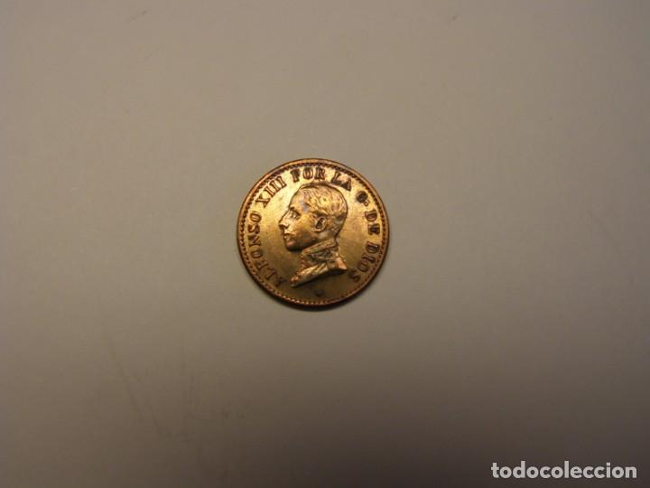 Monedas de Espa&ntilde;a: Moneda de 1 c&eacute;ntimo, Alfonso XIII, a&ntilde;o 1912. - Foto 1