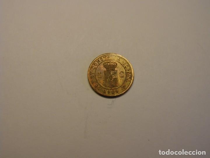 Monedas de Espa&ntilde;a: Moneda de 1 c&eacute;ntimo, Alfonso XIII, a&ntilde;o 1906. N&ordm; 3 - Foto 2