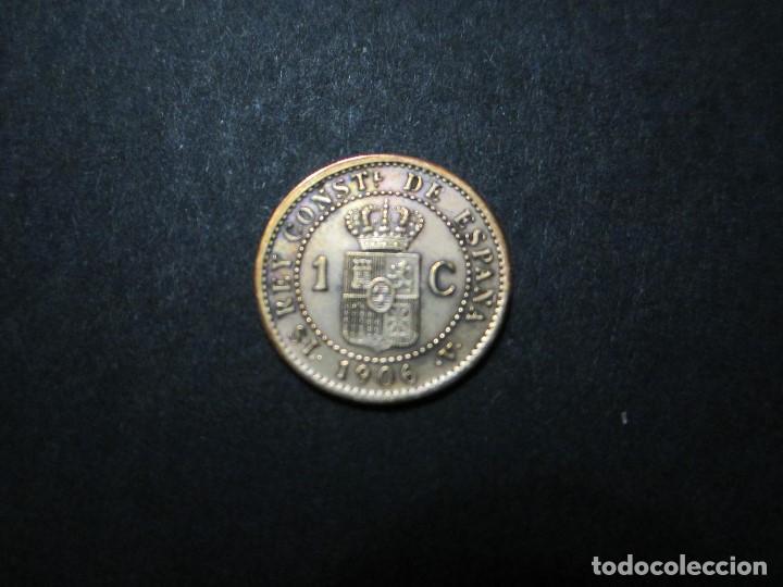Monedas de Espa&ntilde;a: moneda de 1 c&eacute;ntimo de 1906*6 de Alfonso XIII - Foto 2