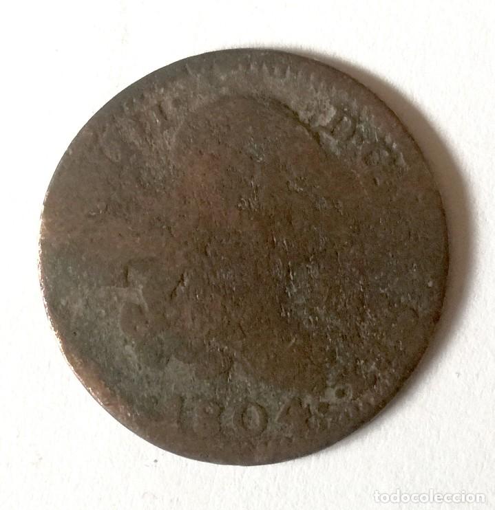 Monedas de Espa&ntilde;a: 4 MARAVEDIS CARLOS IV 1804 - Foto 1