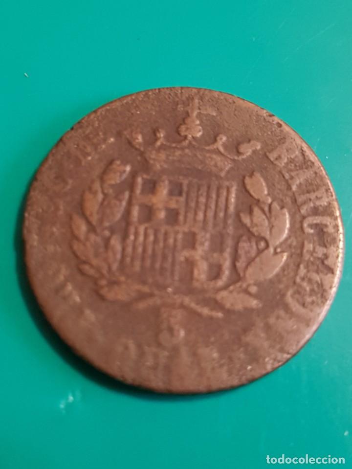 Monedas de Espa&ntilde;a: FERNANDO VII. 3 CUARTOS. BARCELONA 1823 - Foto 2