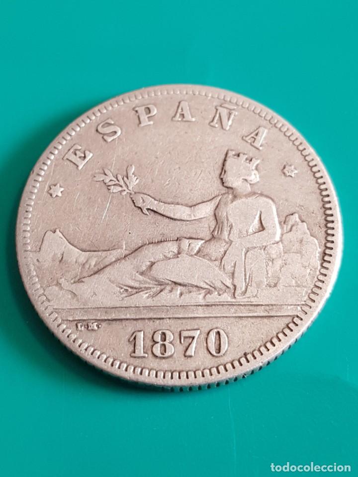 Monedas de Espa&ntilde;a: GOBIERNO PROVISIONAL. 2 PESETAS DE 1870*75 - Foto 1