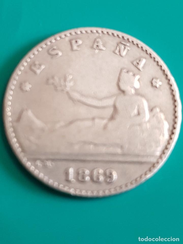 Monedas de Espa&ntilde;a: GOBIERNO PROVISIONAL. 50 C&Eacute;NTIMOS. 1869 - Foto 1