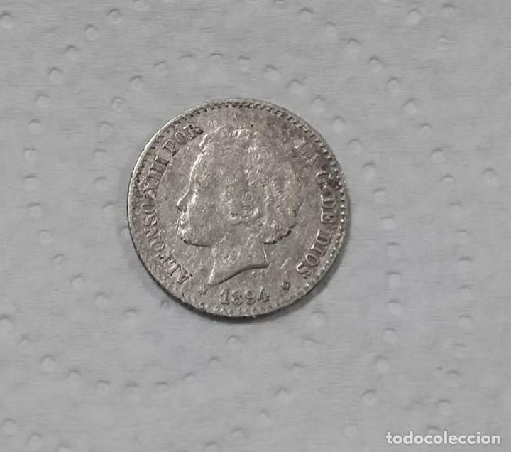 Monedas de Espa&ntilde;a: MONEDA 50 C&Eacute;NTIMOS DE ALFONSO XIII 1894 - Foto 1