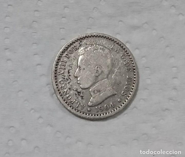 Monedas de Espa&ntilde;a: MONEDA 50 C&Eacute;NTIMOS DE ALFONSO XIII 1904 - Foto 1