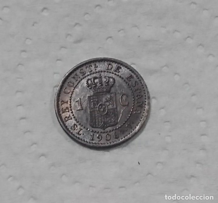 Monedas de Espa&ntilde;a: MONEDA 1 C&Eacute;NTIMO DE ALFONSO XIII 1906 - Foto 1