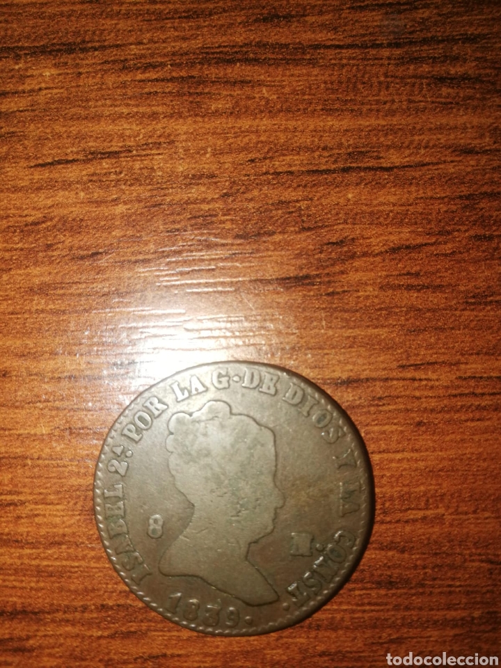Monedas de Espa&ntilde;a: 8maravedis 1839 Isabel II Segovia - Foto 1