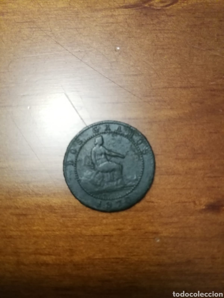 Monedas de Espa&ntilde;a: 2 c&eacute;ntimos Gobierno probisional 1870 - Foto 2
