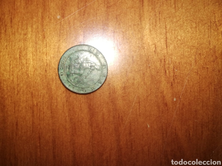 Monedas de Espa&ntilde;a: 1 c&eacute;ntimo del gobierno plovisional 1870 - Foto 2
