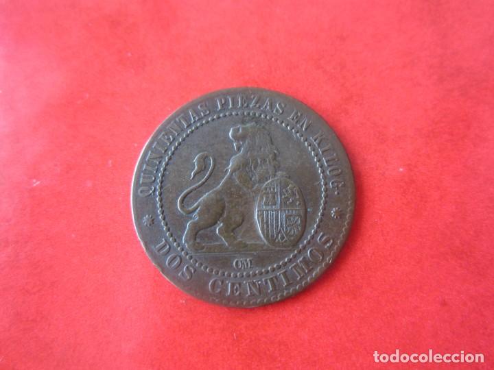 Monedas de Espa&ntilde;a: I&ordf; republica. 2 centimos 1870 - Foto 1