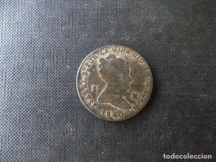 Monedas de Espa&ntilde;a: moneda de 8 maravedis Isabel II 1840 - Foto 3