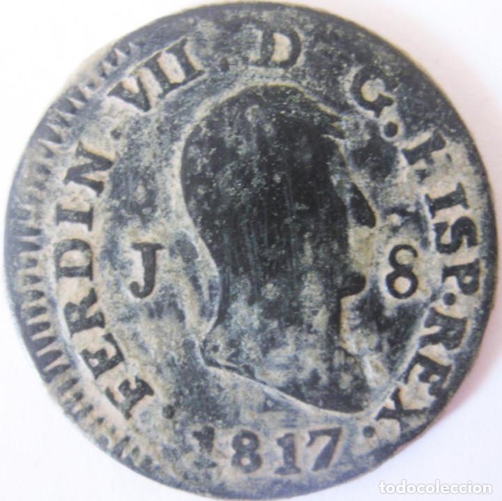 Monedas de Espa&ntilde;a: Fernando VII: 8 Maravedis 1817 - Jubia. - Foto 1