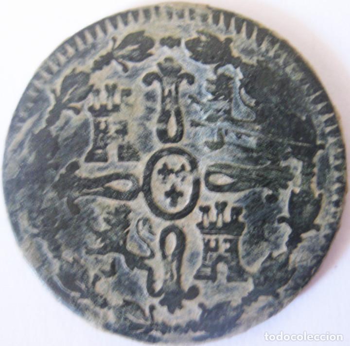 Monedas de Espa&ntilde;a: Fernando VII: 8 Maravedis 1817 - Jubia. - Foto 2