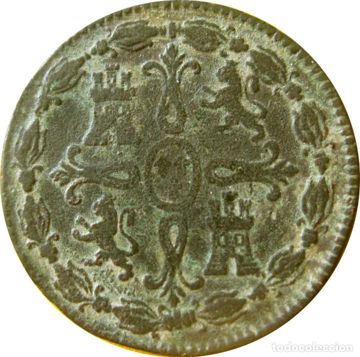Monedas de Espa&ntilde;a: Fernando VII: 8 Maravedis 1823 - Jubia. - Foto 2