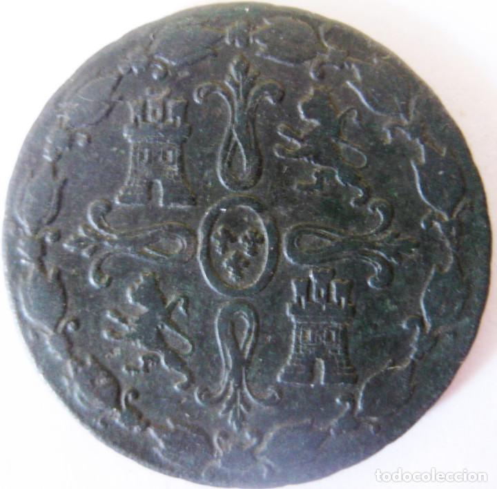 Monedas de Espa&ntilde;a: Fernando VII: 8 Maravedis 1825 - Jubia. - Foto 2