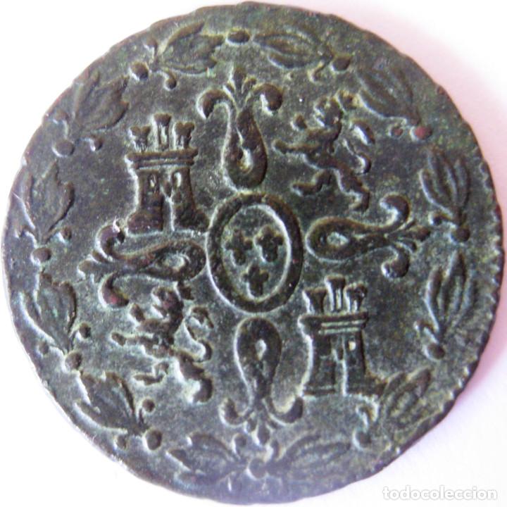 Monedas de Espa&ntilde;a: Fernando VII: 4 Maravedis 1833 - Segovia. - Foto 2