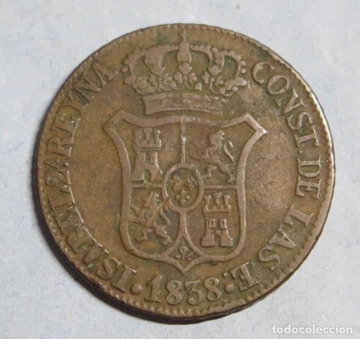 Monedas de Espa&ntilde;a: MONEDA. 6 CUARTOS. CATALU&Ntilde;A. 1838 - Foto 1