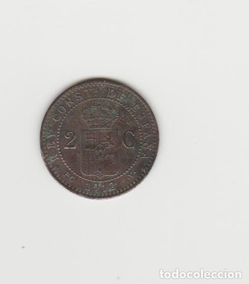 Monedas de Espa&ntilde;a: ALFONSO XIII- 2 CENTIMOS-1912*12-PCV - Foto 2