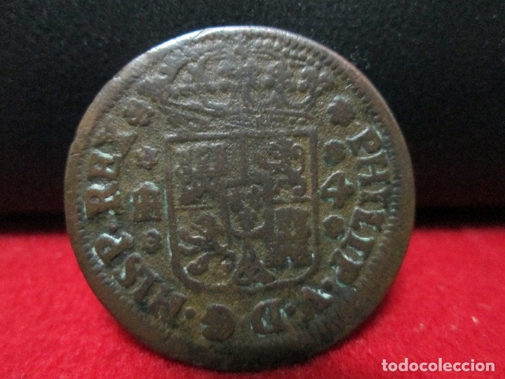 Monedas de Espa&ntilde;a: 4 MARAVEDIS FELIPE V 1743 - Foto 2