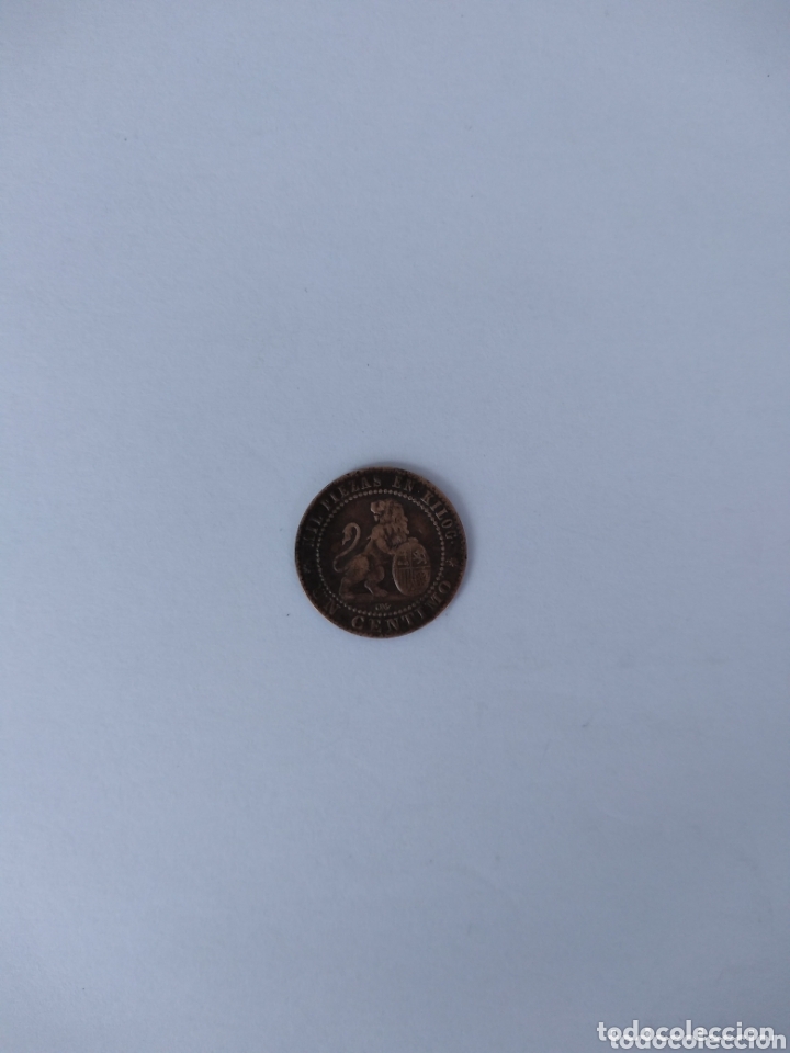 Monedas de Espa&ntilde;a: Moneda un c&eacute;ntimo cobre. 1870. OM - Foto 1