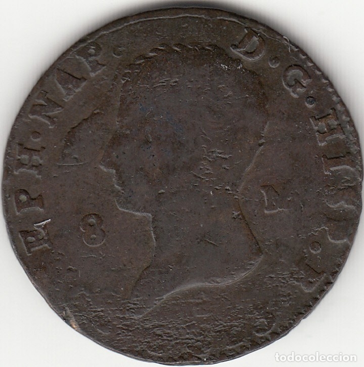 Monedas de Espa&ntilde;a: JOSE NAPOLEON: 8 MARAVEDIS 1813 - Foto 1