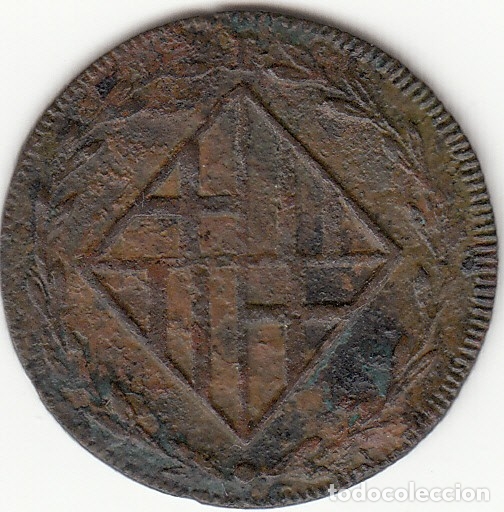 Monedas de Espa&ntilde;a: JOSE NAPOLEON: 1 CUARTO 1808 BARCELONA - Foto 2
