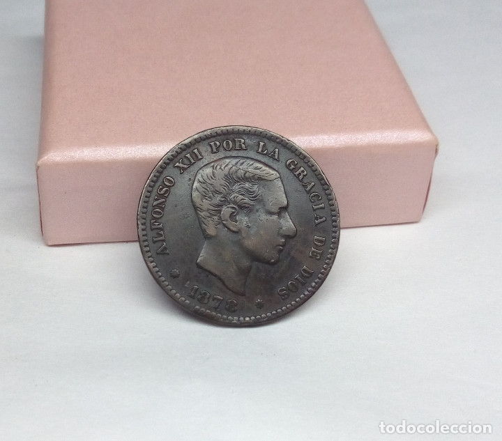 Monedas de Espa&ntilde;a: MONEDA DE COBRE - 5 C&Eacute;NTIMOS DE ALFONSO XII 1878 - Foto 3