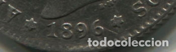 Monedas de Espa&ntilde;a: Alfonso XIII. peseta 1896. - Foto 2