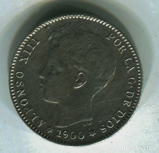 Monedas de Espa&ntilde;a: Alfonso XIII. peseta 1900 - Foto 1