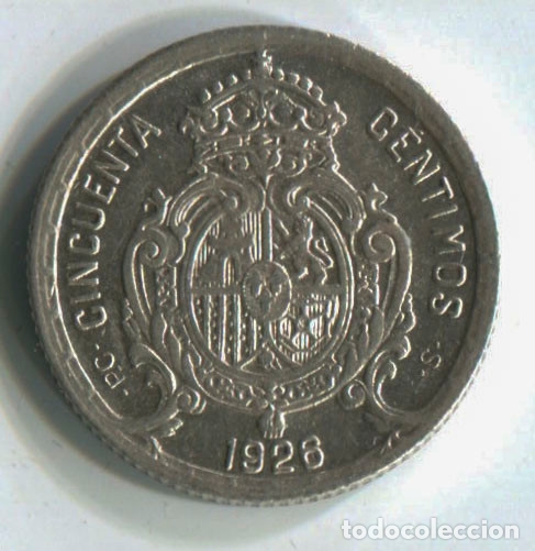 Monedas de Espa&ntilde;a: Alfonso XIII. 50 centimos 1926 - Foto 2