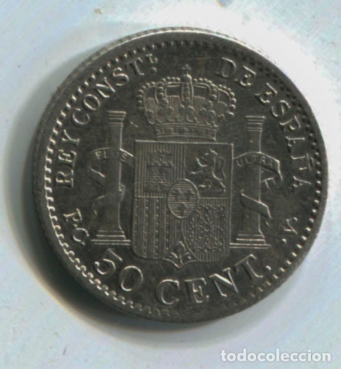 Monedas de Espa&ntilde;a: Alfonso XIII. 50 centimos 1910 - Foto 2