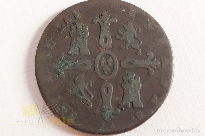 Monedas de Espa&ntilde;a: Moneda de 8 maravedis de Isabel II - 1849 - Foto 4