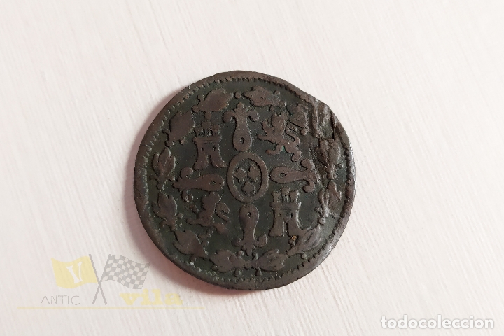 Monedas de Espa&ntilde;a: Moneda de 4 maravedis de Carlos IIII - 1807 - Foto 3