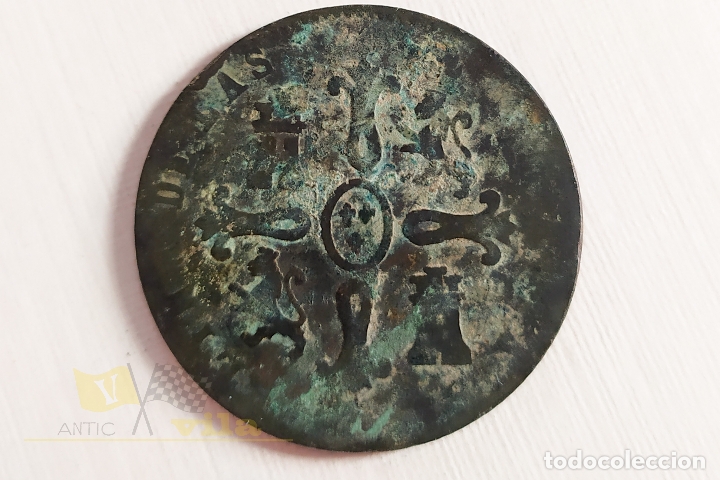 Monedas de Espa&ntilde;a: Moneda de 8 maravedis de Isabel II - 1841 - Foto 4