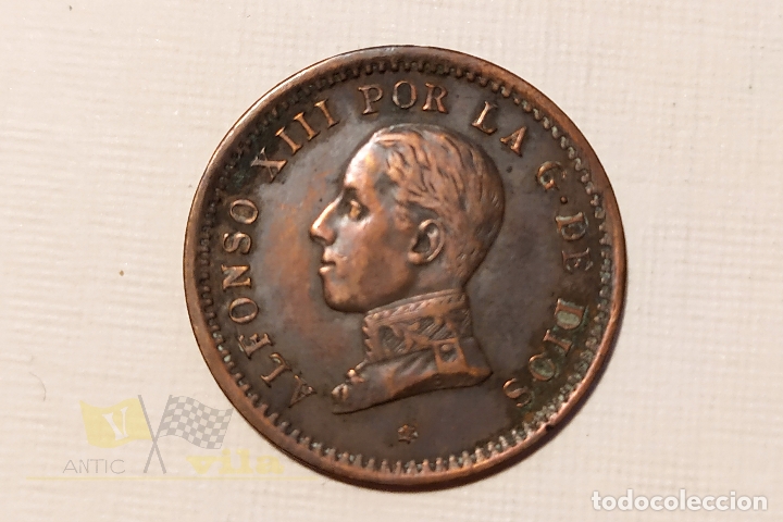 Monedas de Espa&ntilde;a: Moneda del Alfonso XIII - 2 C&eacute;ntimo - 1912 *12 - Foto 2