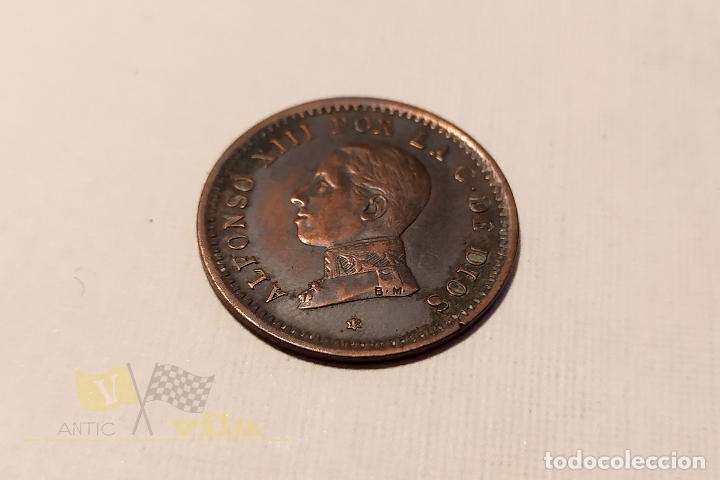 Monedas de Espa&ntilde;a: Moneda del Alfonso XIII - 2 C&eacute;ntimo - 1912 *12 - Foto 3