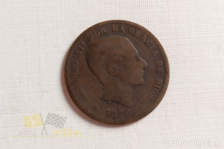 Monedas de Espa&ntilde;a: Moneda del Alfonso XII - 5 C&eacute;ntimo - 1878 - Foto 1