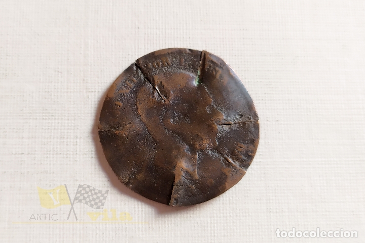 Monedas de Espa&ntilde;a: Moneda del Alfonso XII - 5 C&eacute;ntimo - 1878 - Marcada - Foto 1