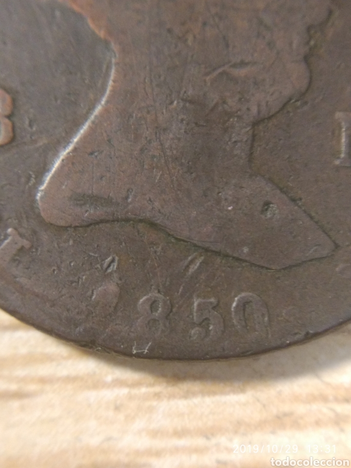 Monedas de Espa&ntilde;a: 8 maraved&iacute;s 1850 Isabel II Jubia - Foto 4