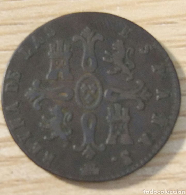 Monedas de Espa&ntilde;a: 8 maraved&iacute;s Isabel II 1844 Segovia - Foto 1